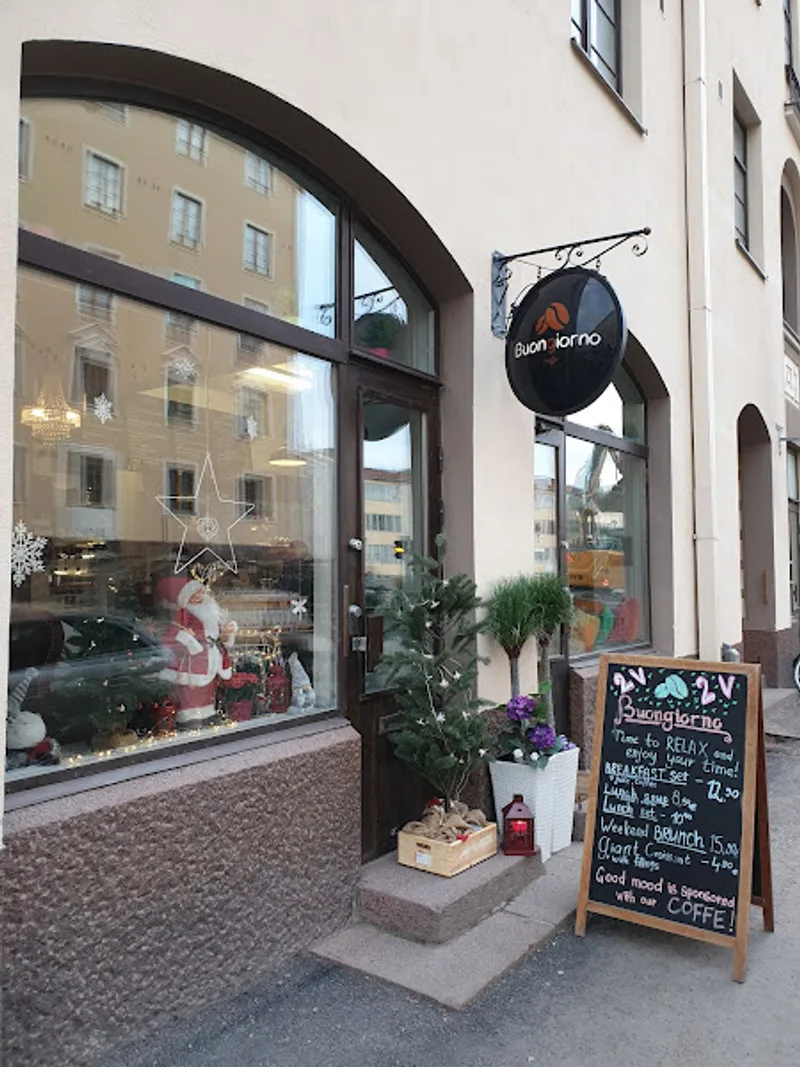 Buongiorno Caffè storefront in Töölö