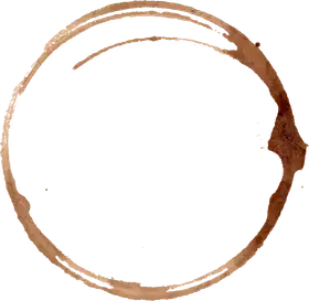 Decorative coffee ring stain